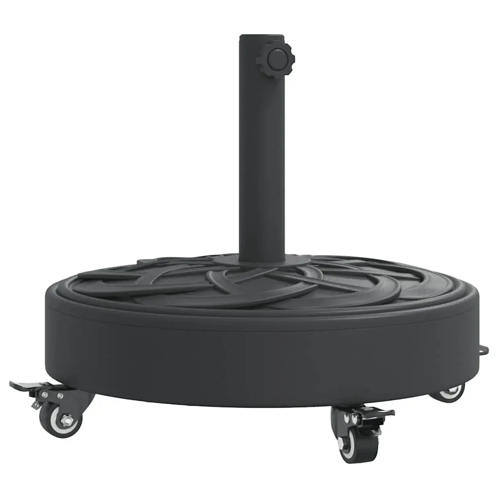 Round Parasol Base with Lockable Castors