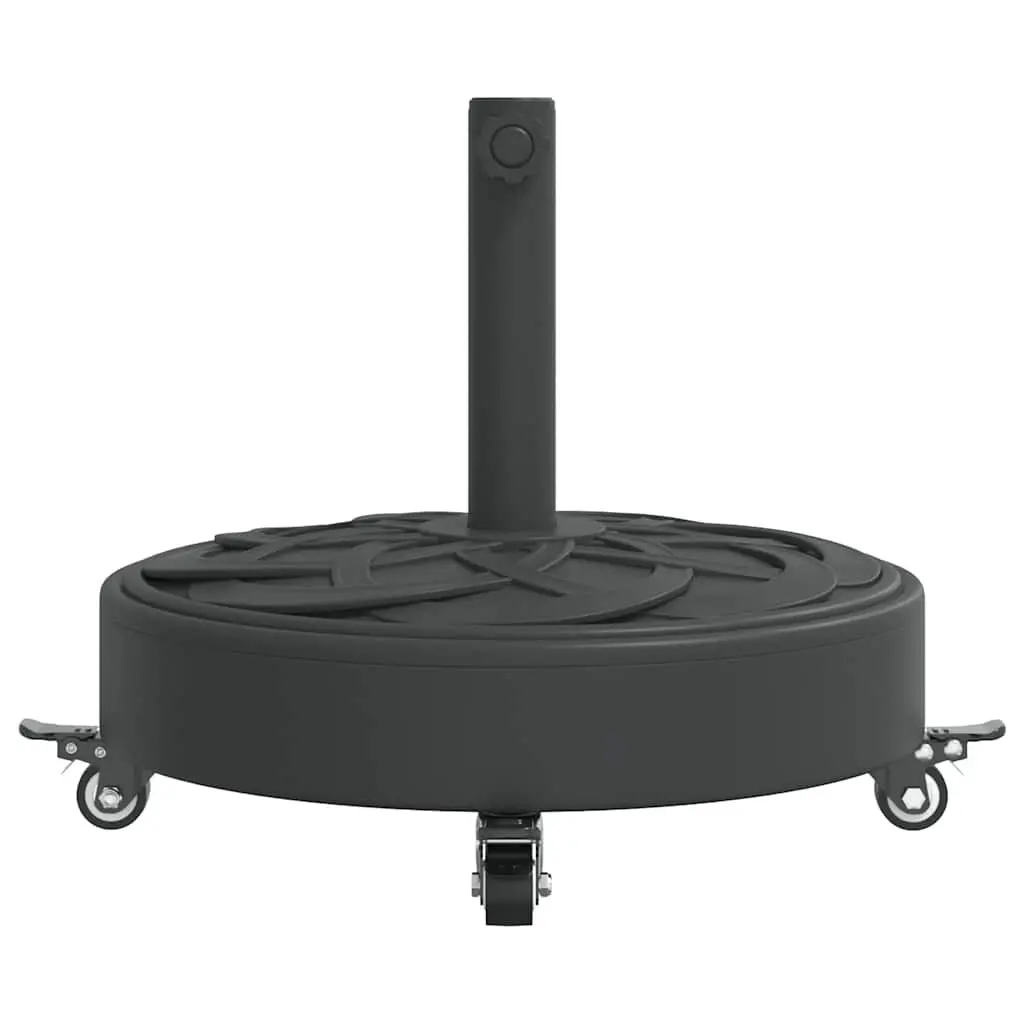 Round Parasol Base with Lockable Castors