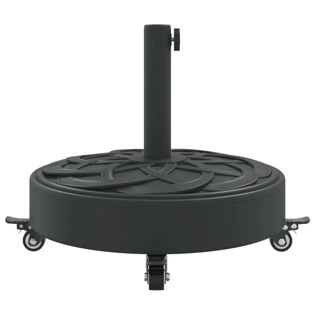 Round Parasol Base with Lockable Castors