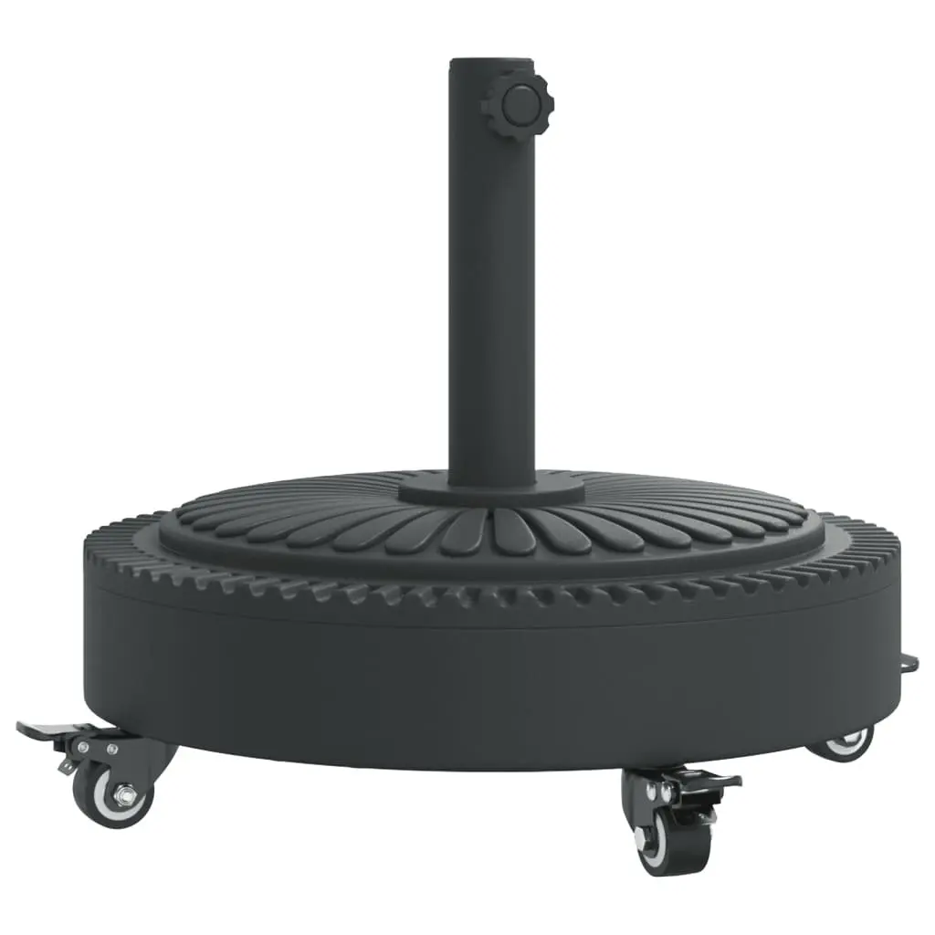Round Parasol Base with Wheels and Lockable Castors