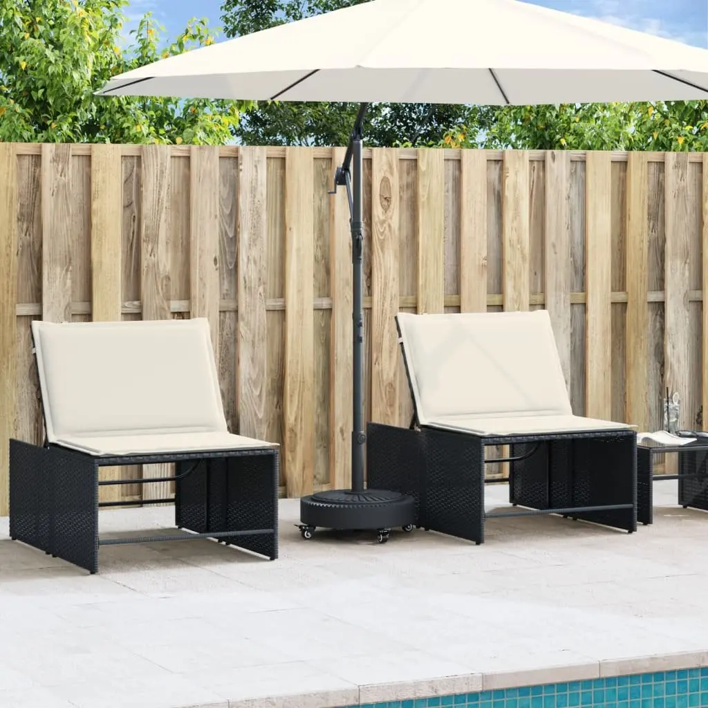 Round Parasol Base with Wheels and Lockable Castors