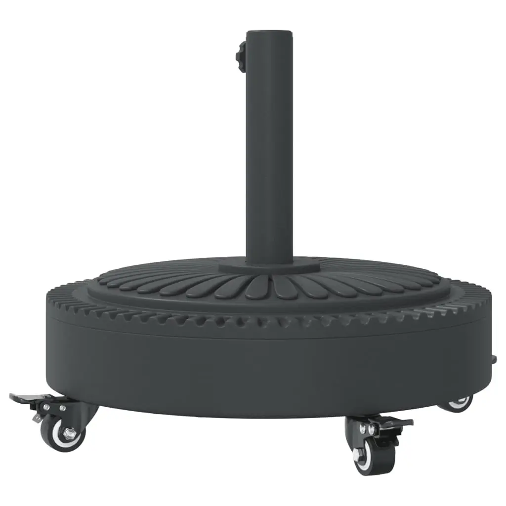 Round Parasol Base with Wheels and Lockable Castors