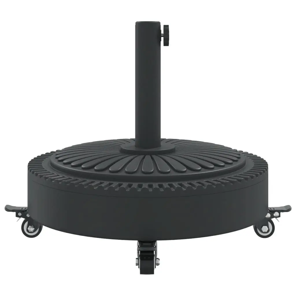 Round Parasol Base with Wheels and Lockable Castors