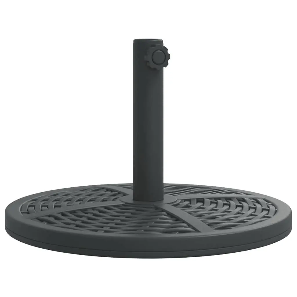 Round Parasol Base 12kg Concrete Outdoor Umbrella Stand for 38mm and 48mm