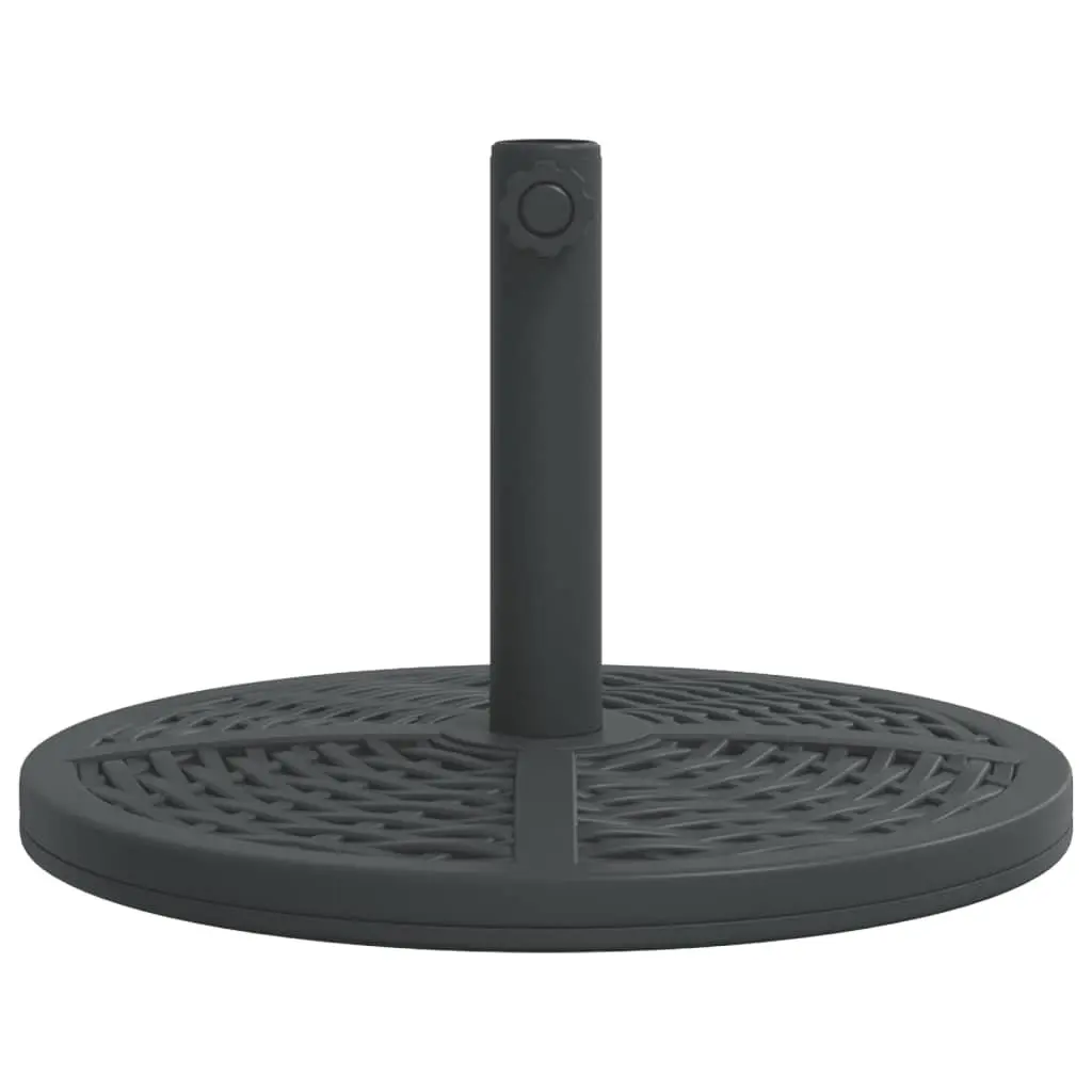 Round Parasol Base 12kg Concrete Outdoor Umbrella Stand for 38mm and 48mm