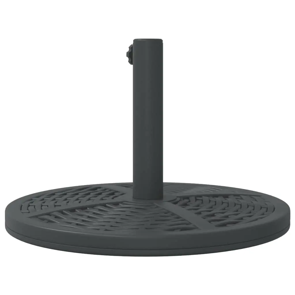 Round Parasol Base 12kg Concrete Outdoor Umbrella Stand for 38mm and 48mm