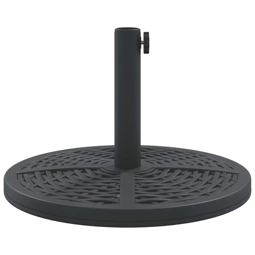 Round Parasol Base 12kg Concrete Outdoor Umbrella Stand for 38mm and 48mm