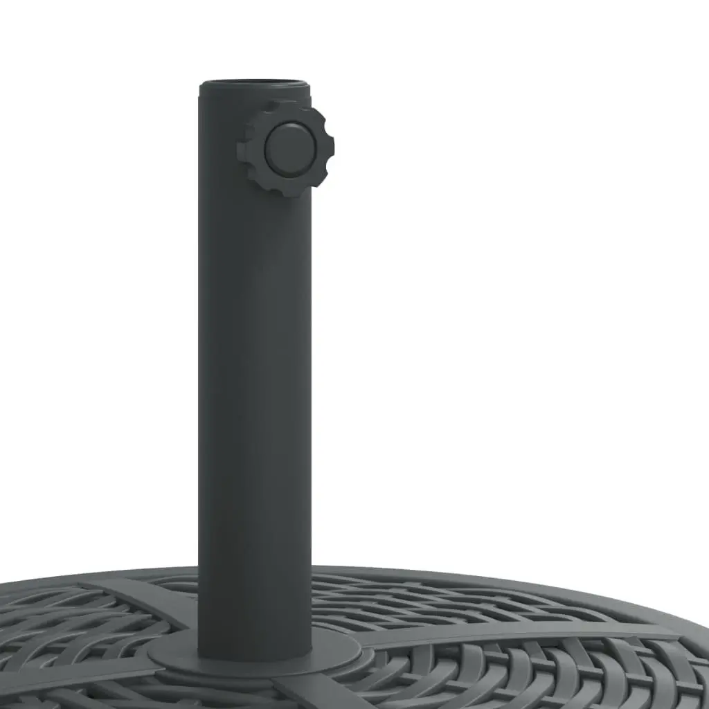 Round Parasol Base 12kg Concrete Outdoor Umbrella Stand for 38mm and 48mm