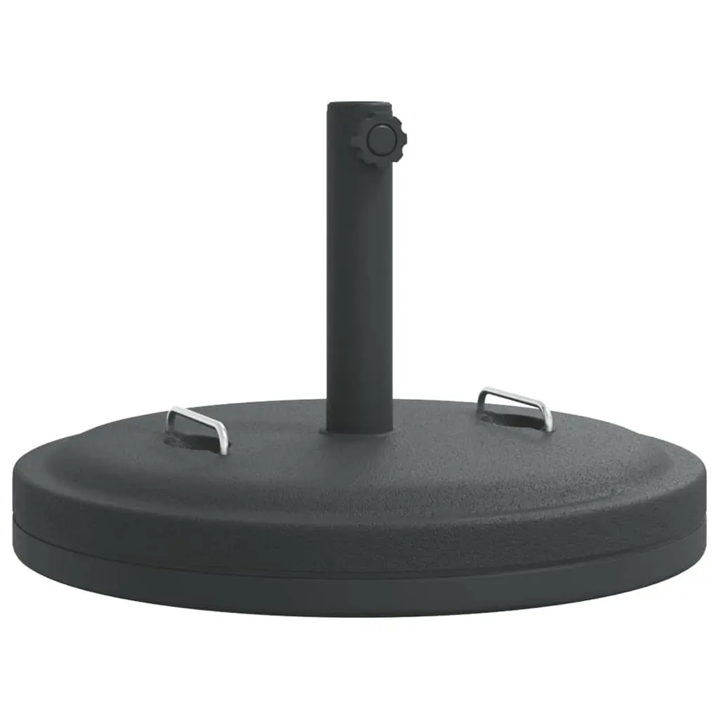 Round Parasol Base with Handles 25 kg Stable Outdoor Umbrella Stand Pole Adaptor