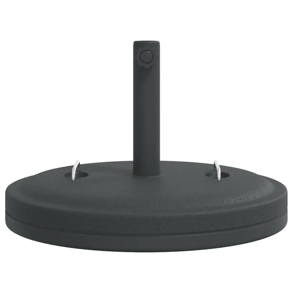 Round Parasol Base with Handles 25 kg Stable Outdoor Umbrella Stand Pole Adaptor