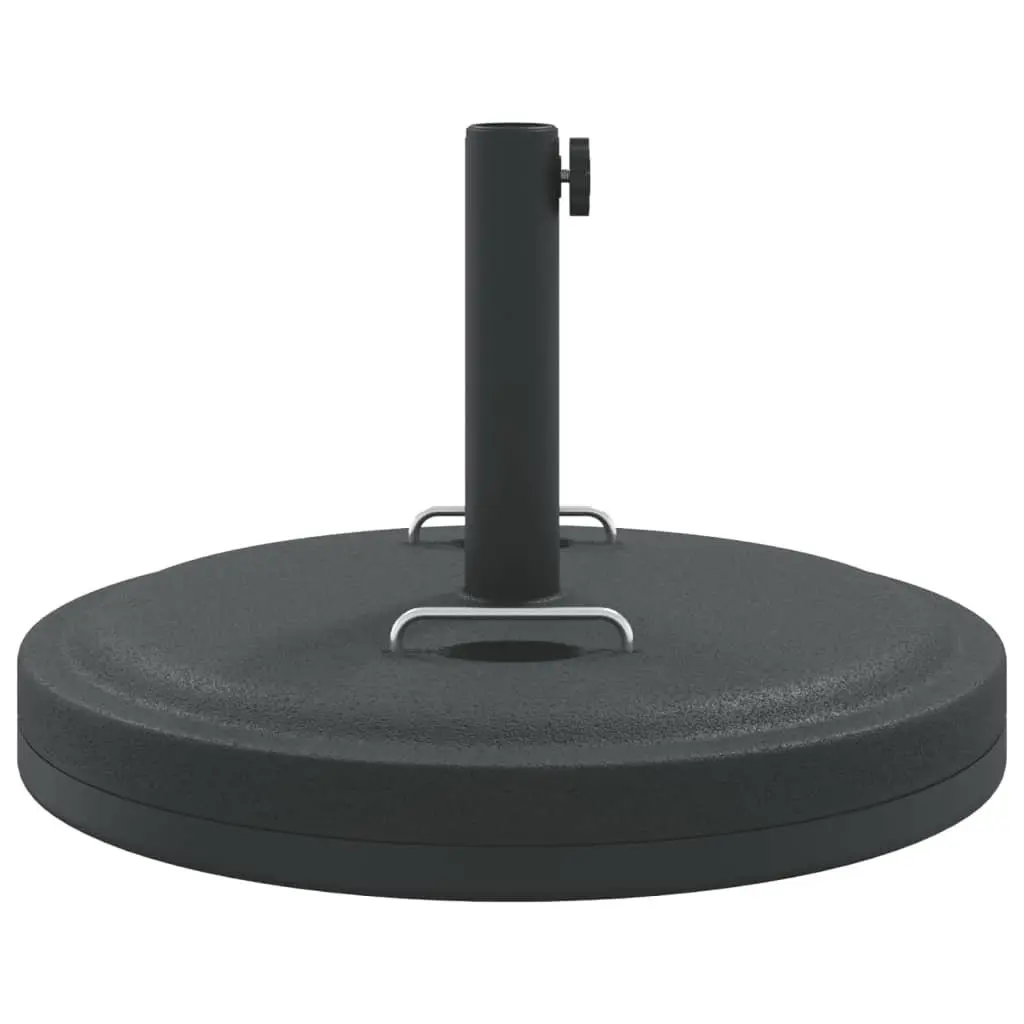 Round Parasol Base with Handles 25 kg Stable Outdoor Umbrella Stand Pole Adaptor