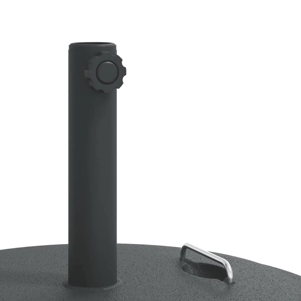 Round Parasol Base with Handles 25 kg Stable Outdoor Umbrella Stand Pole Adaptor