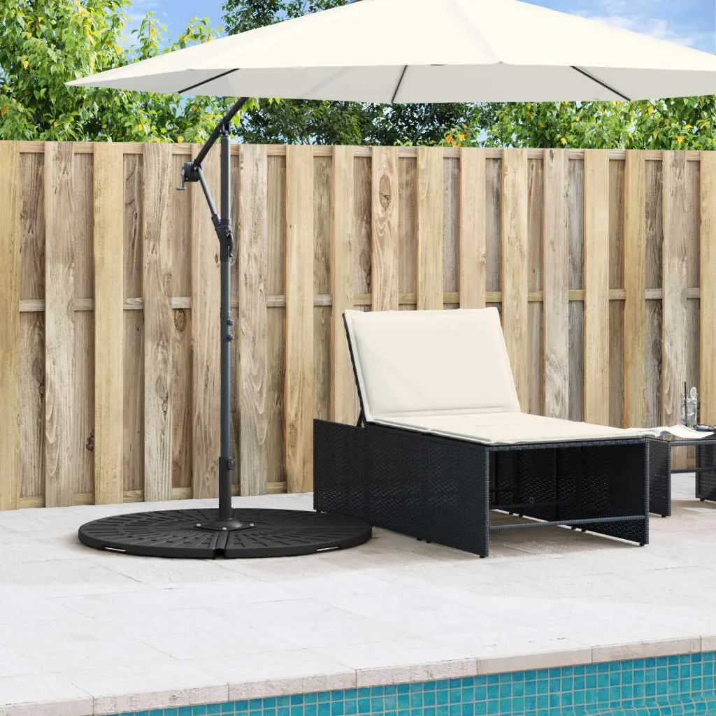 Parasol Base Weight Polyethene Concrete 14kg Black