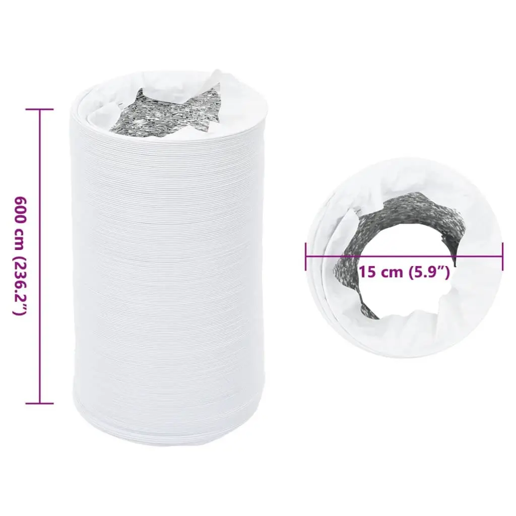 Ventilation Duct Aluminium PVC 6m Flexible Air Ductwork