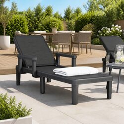 Premium Sun Lounger with 4-Way Adjustable Backrest