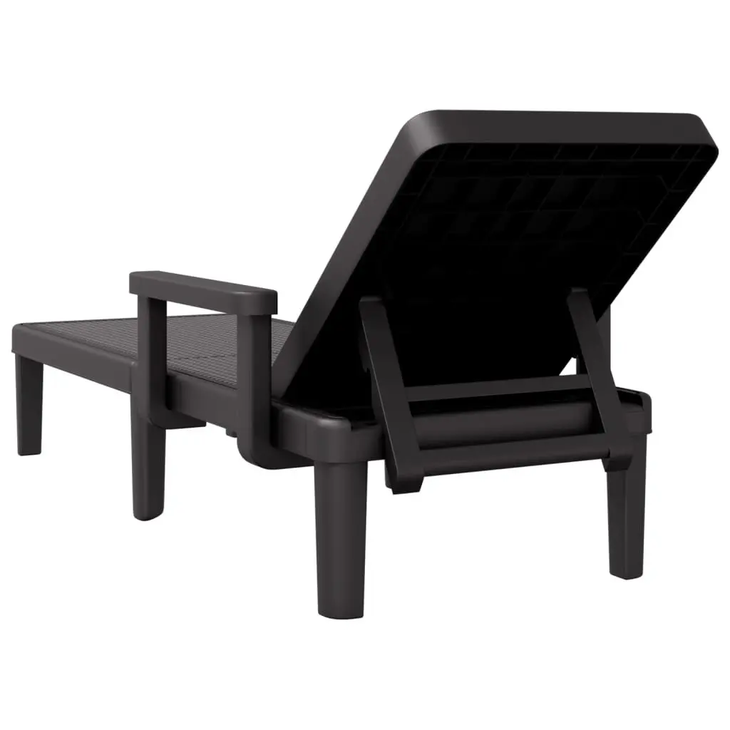 Sun Lounger with 4-Way Adjustable Backrest