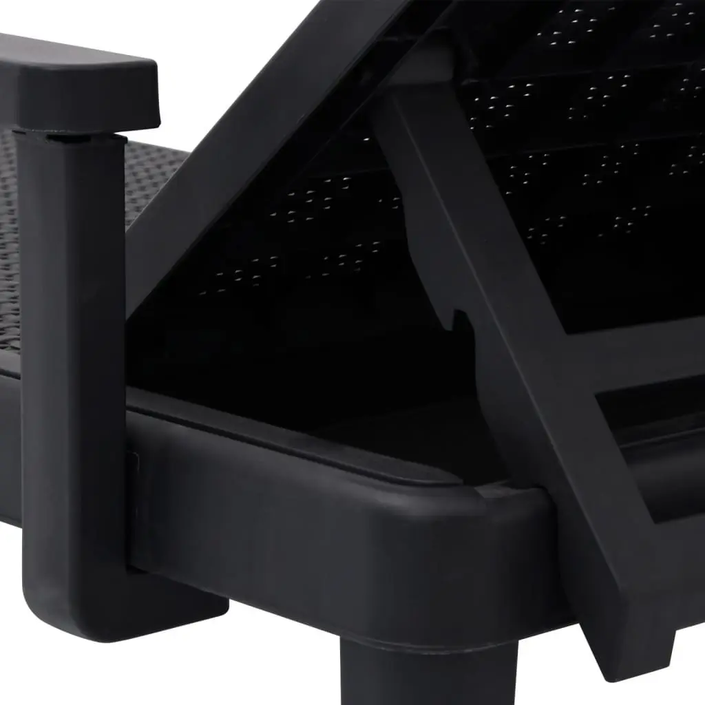 Sun Lounger with 4-Way Adjustable Backrest