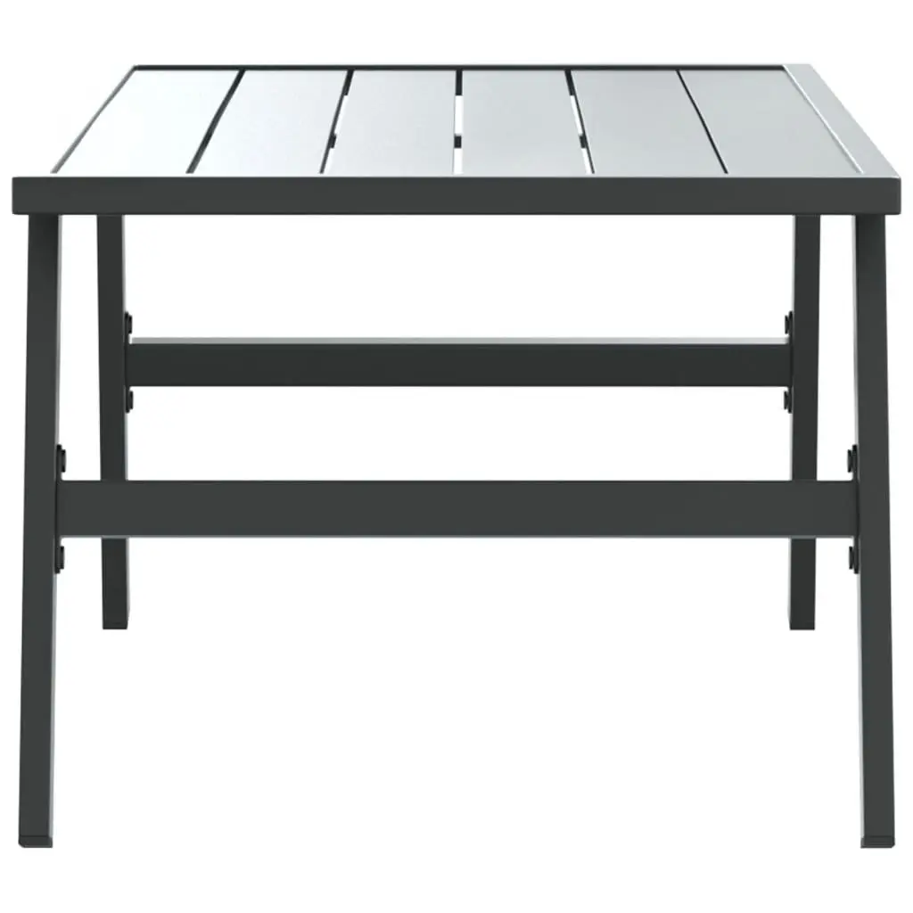 Coffee Table Steel Frame 90 x 45 x 35 cm Black