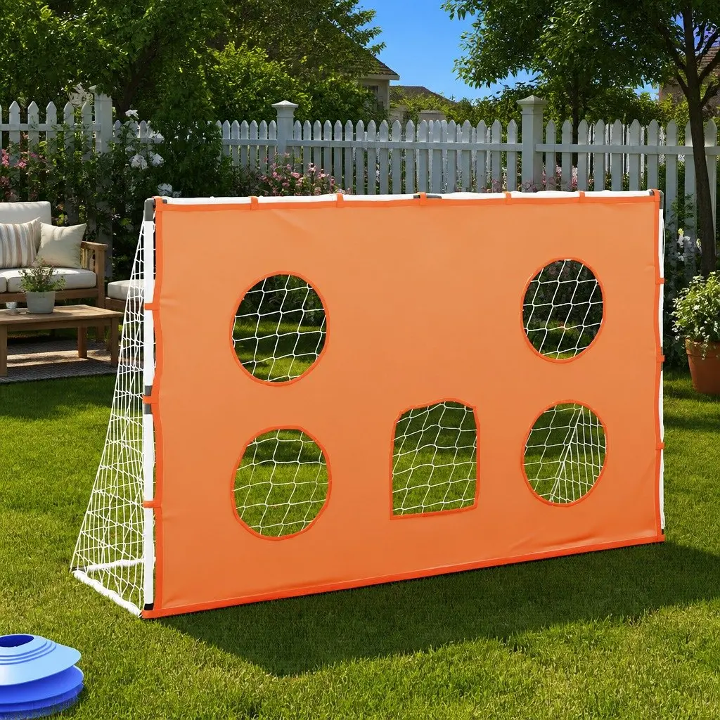 Kids Football Goal with Target Mat and Ball