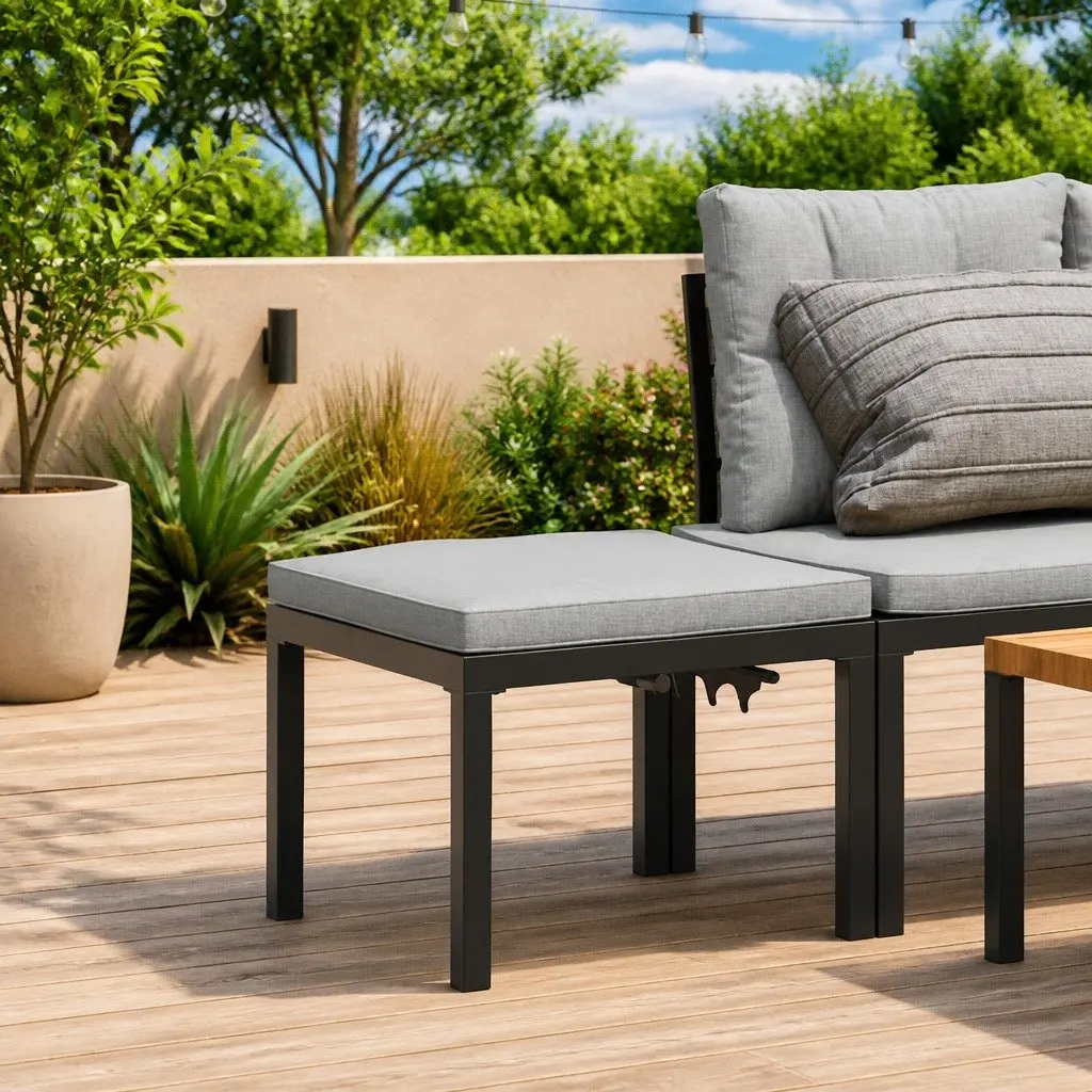 Outdoor Garden Stool with Padded Cushion
