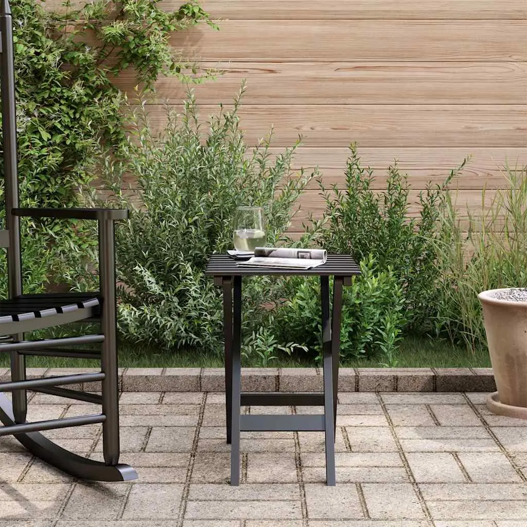 Black Foldable Side Table for Indoor and Outdoor