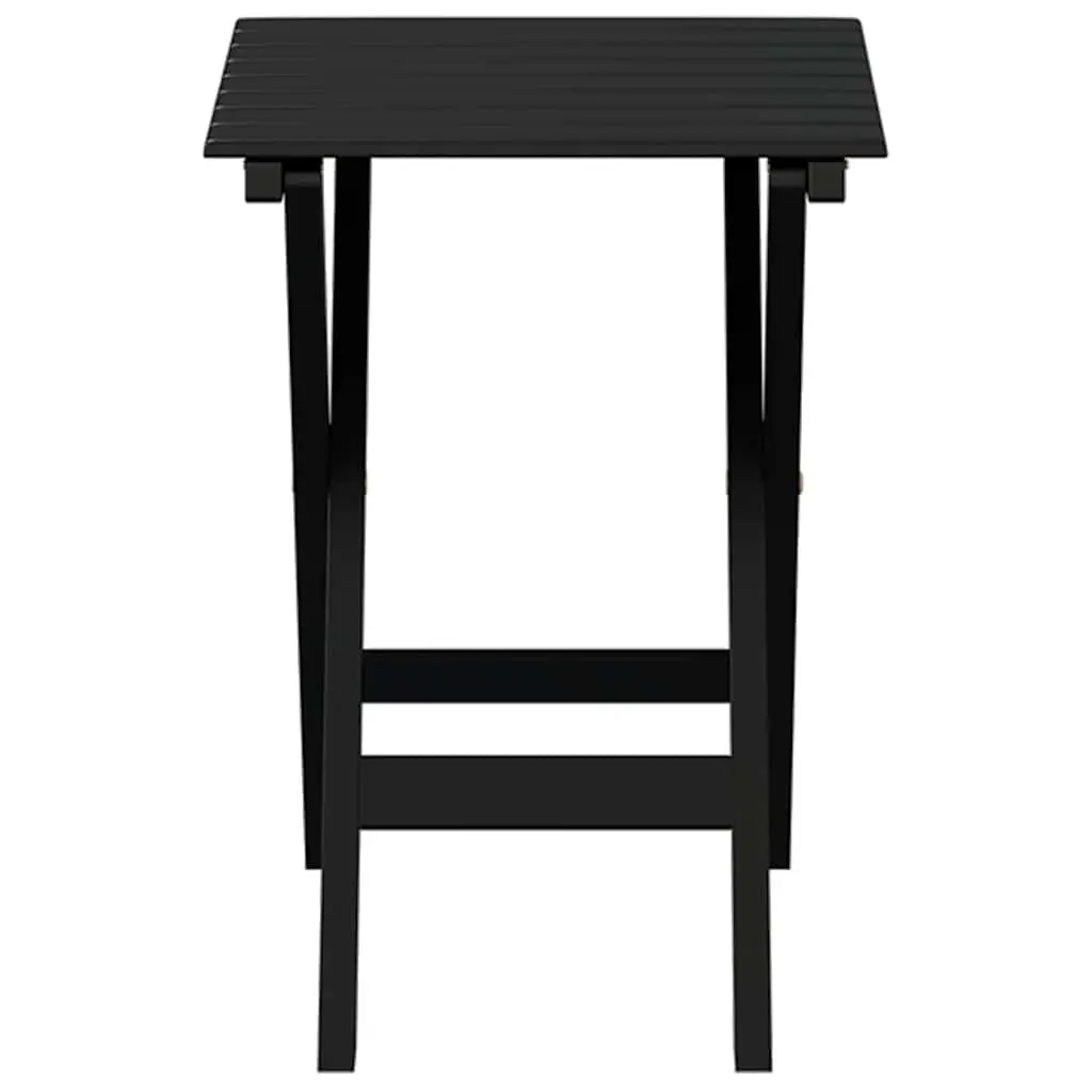 Black Foldable Side Table for Indoor and Outdoor
