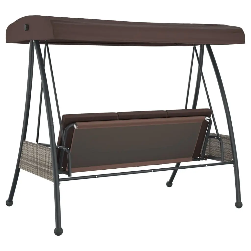 2-in-1 Garden Swing Bench with Adjustable Canopy