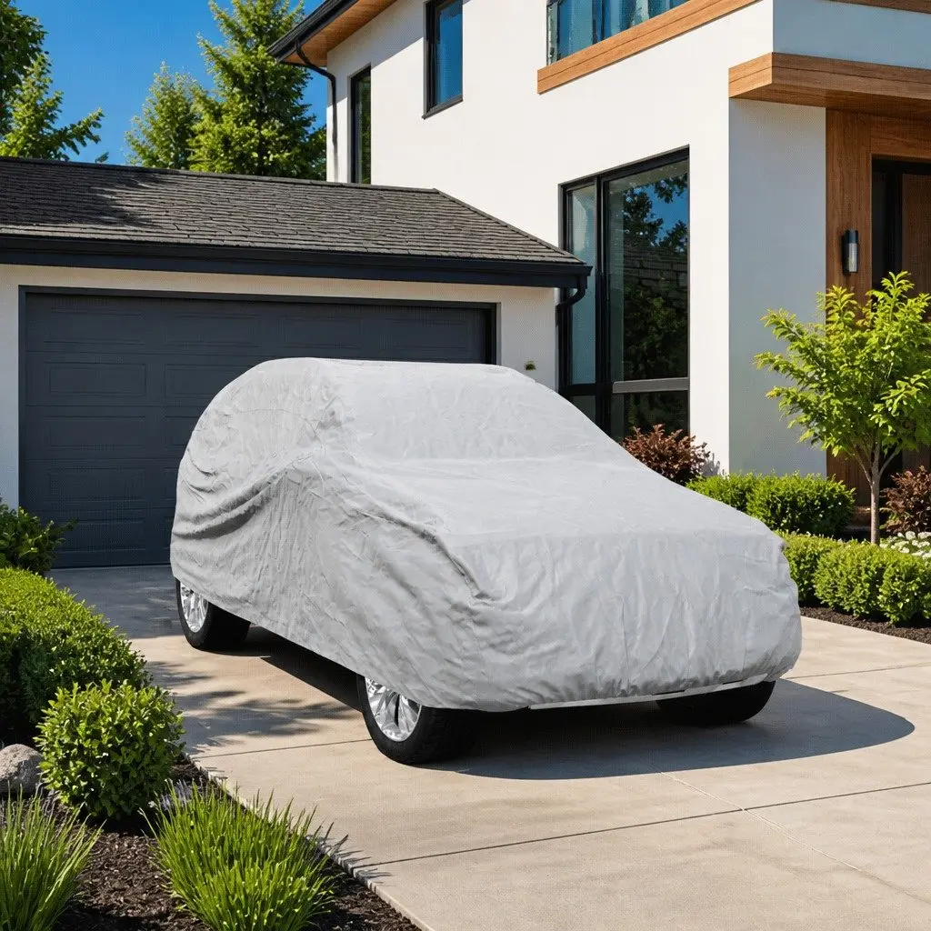 SUV Car Cover Non-Woven Fabric XL Grey Breathable Dust Protection