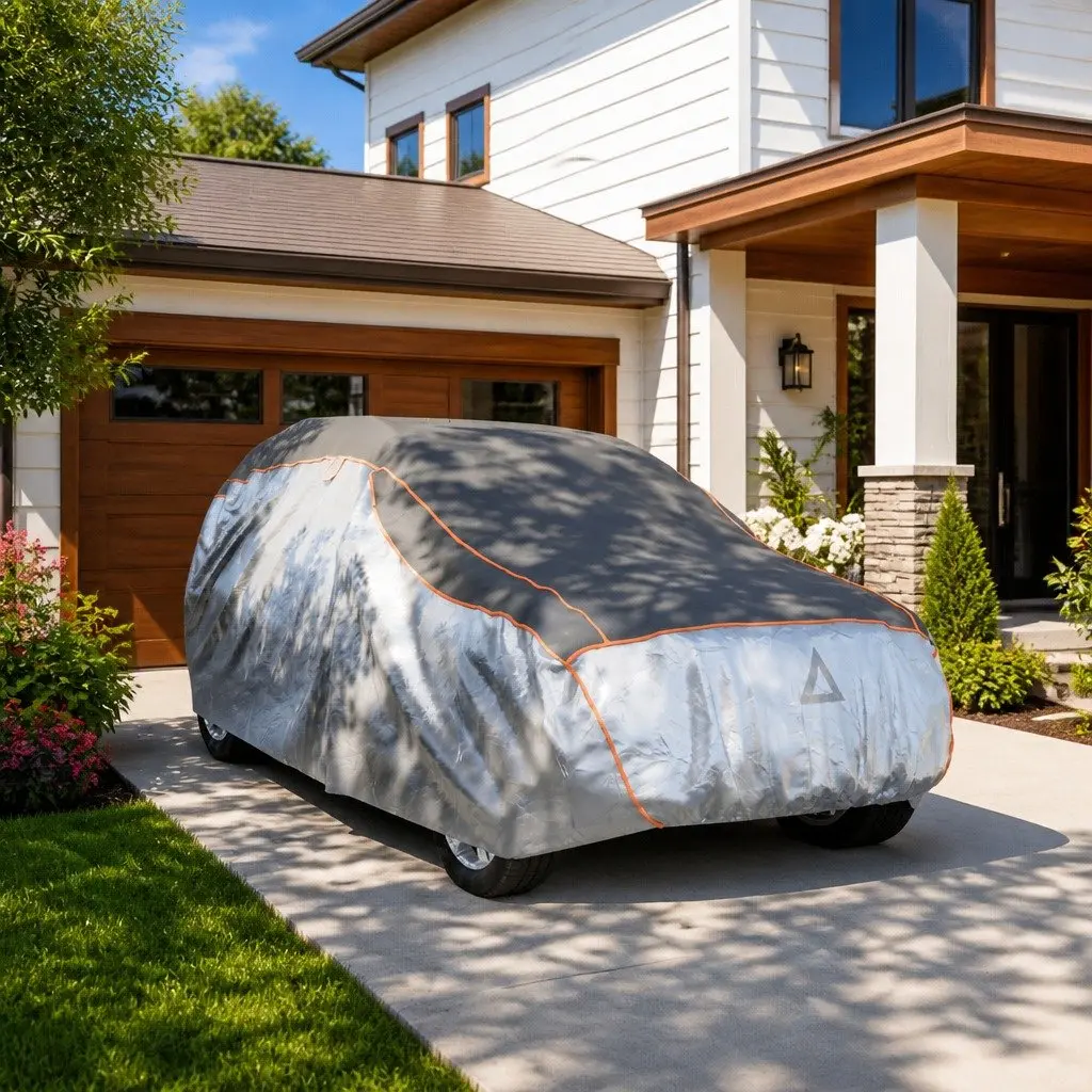 SUV Car Cover EVA Foam Full M Silver Grey