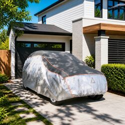 Premium Full-Size SUV Hail Protection Car Cover - Grey Silver