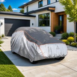 Premium Silver Grey XL SUV Car Cover for All-Weather Protection