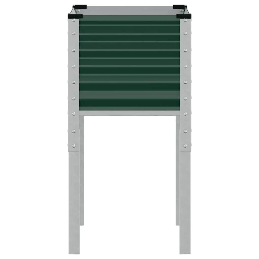 Green Garden Planter Box 45x45x88 cm Steel Stand