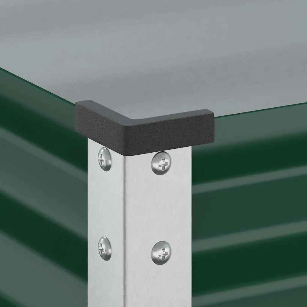 Green Garden Planter Box 45x45x88 cm Steel Stand