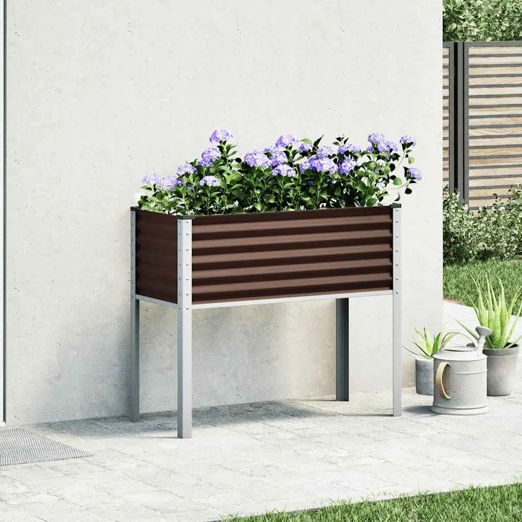 Steel Garden Planter Box for Flowers and Vegetables
