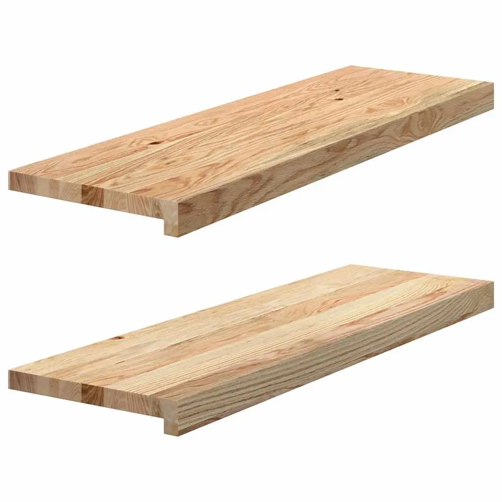 Solid Oak Window Sills Untreated Natural 80x25x2 cm