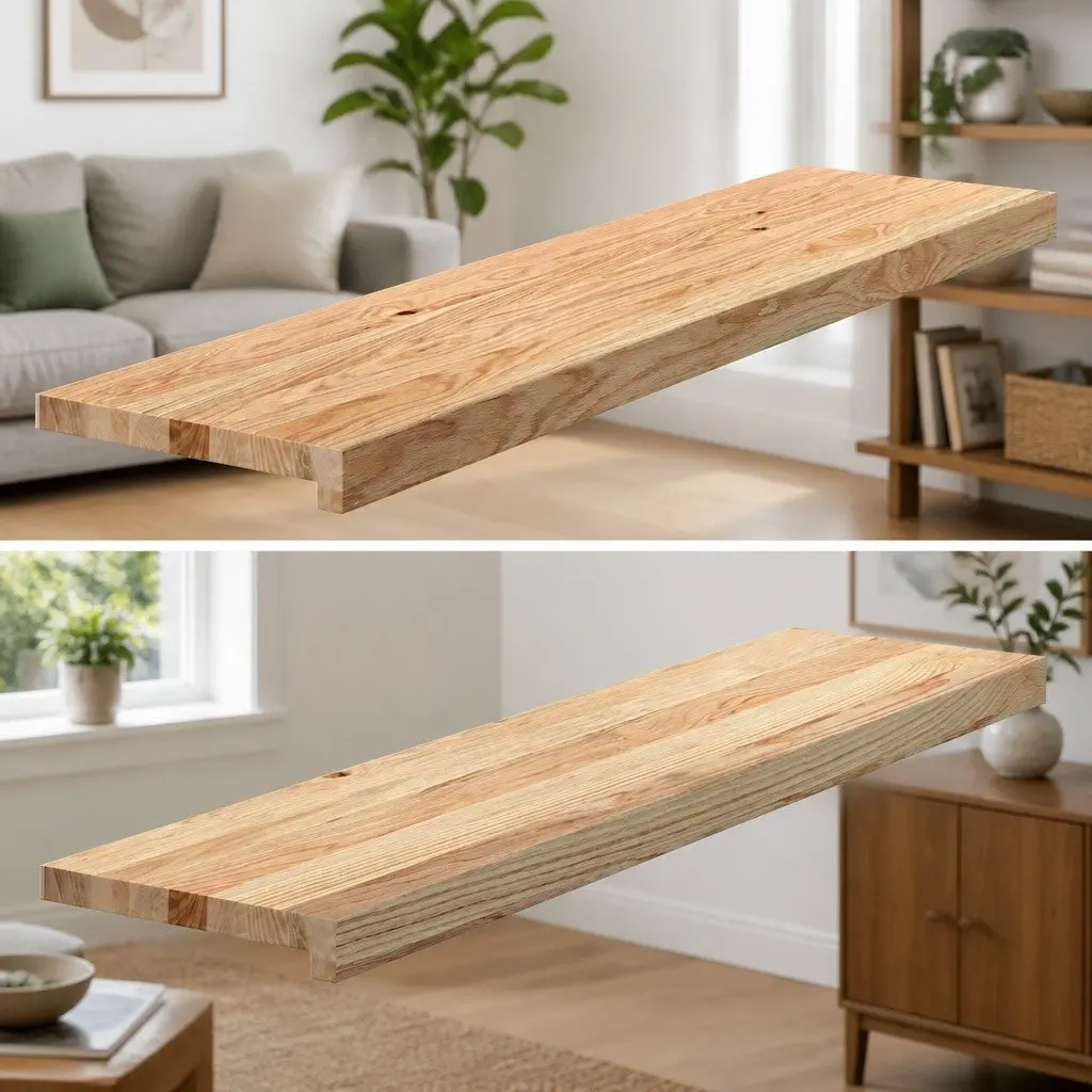 Solid Oak Wood Window Sills Untreated 100x25x2 cm 2 pcs