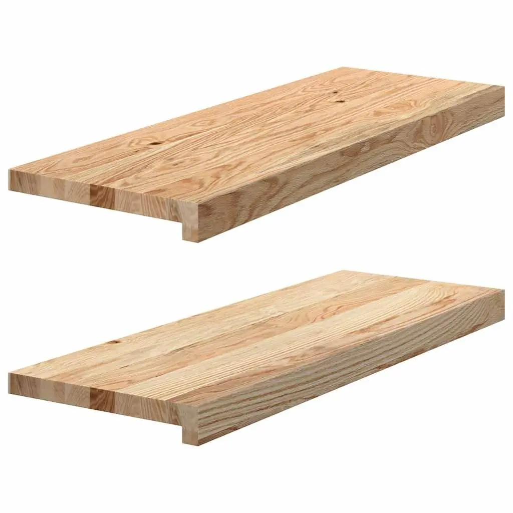 Window Sills Solid Wood Oak 70x30x2 cm Brown Natural