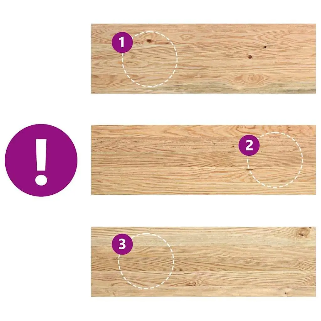Solid Oak Wood Window Sills 2 pcs 80x30x2 cm