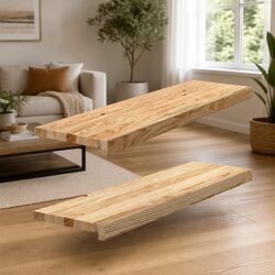 Solid Oak Wood Window Sills Untreated 90x30x2 cm Brown