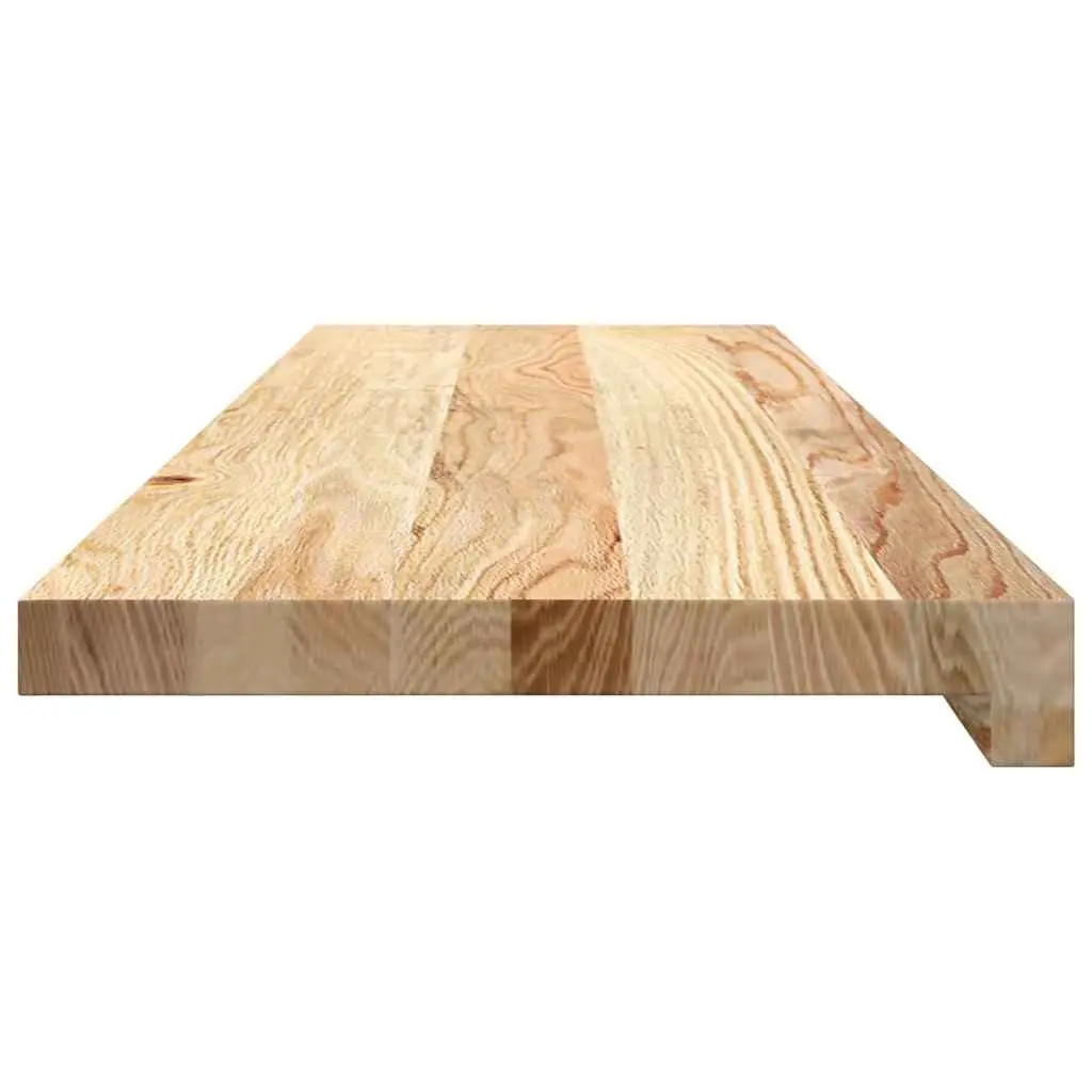 Solid Oak Wood Window Sills Untreated 90x30x2 cm Brown
