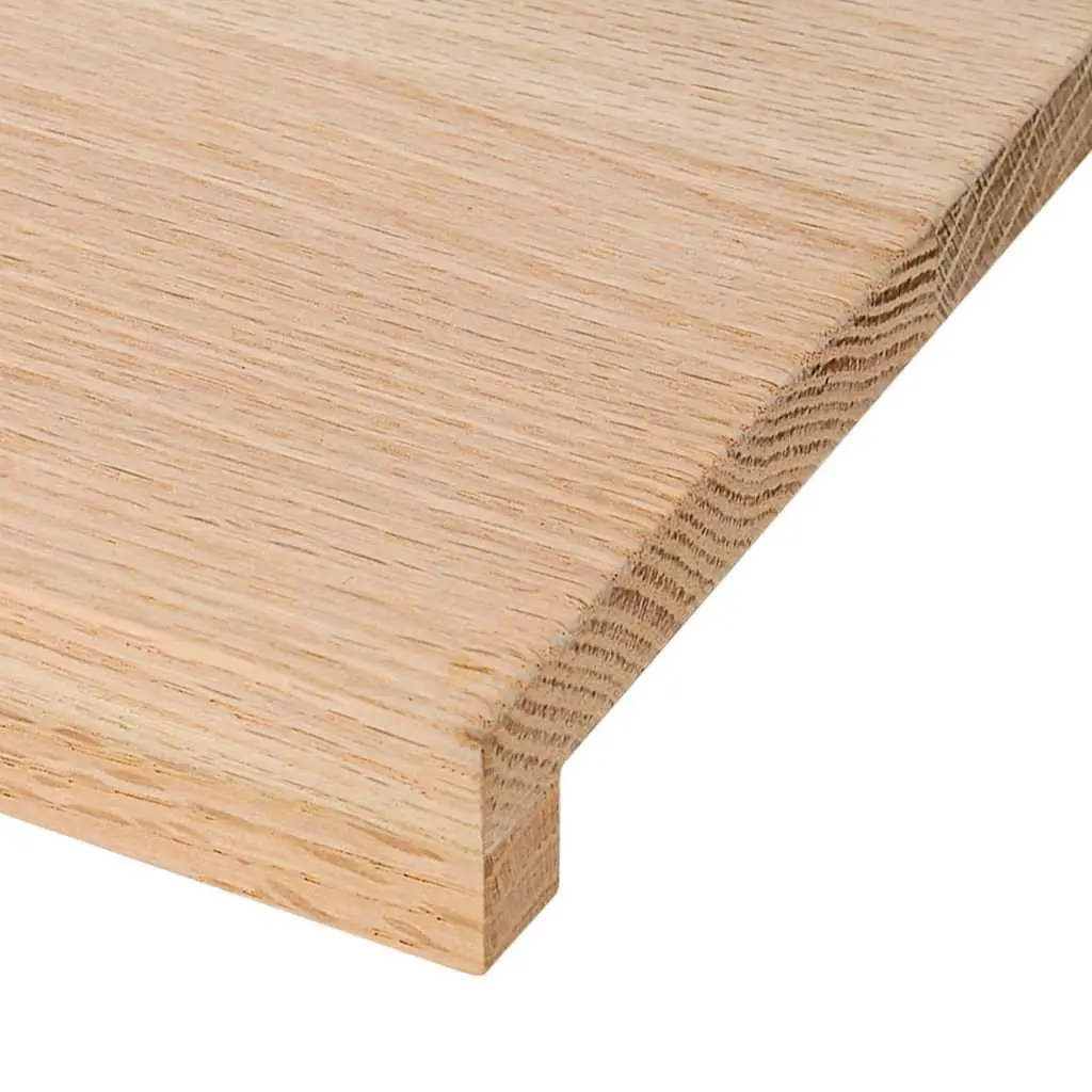Window Sills Solid Wood Oak 110x30x2cm Natural