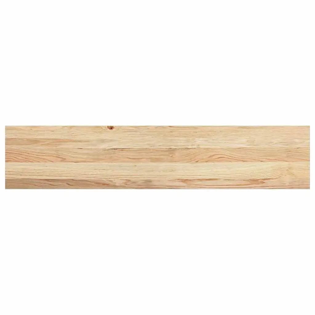 Window Sills Untreated Solid Oak Wood Brown 120x30x2 cm Display Ledge Set of 2