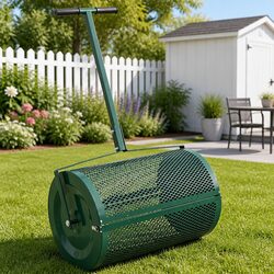 75L Steel Compost Spreader for Efficient Lawn Care