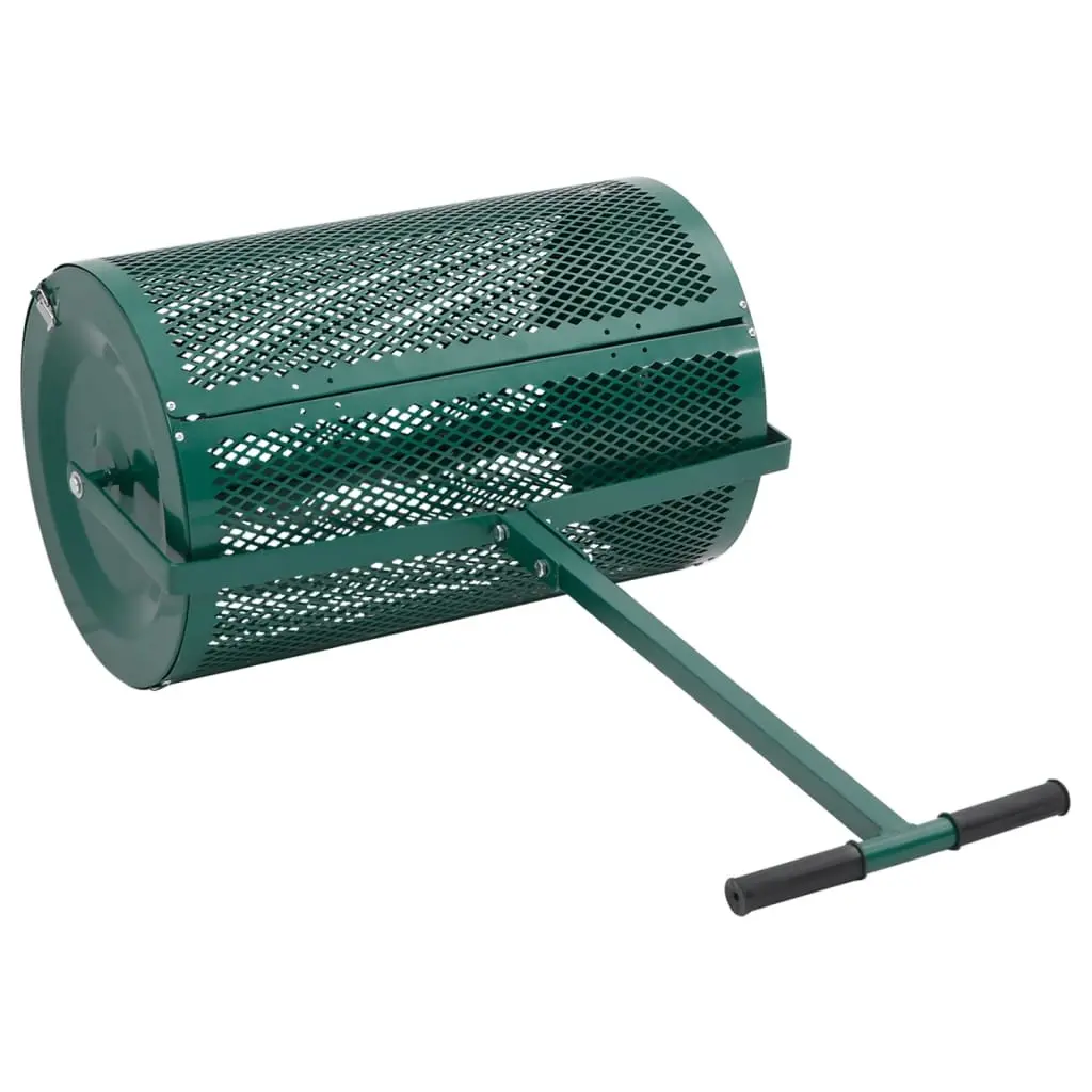 Compost Spreader Steel 75L Garden Lawn Roller Fertilizer Manure Aerator Tool