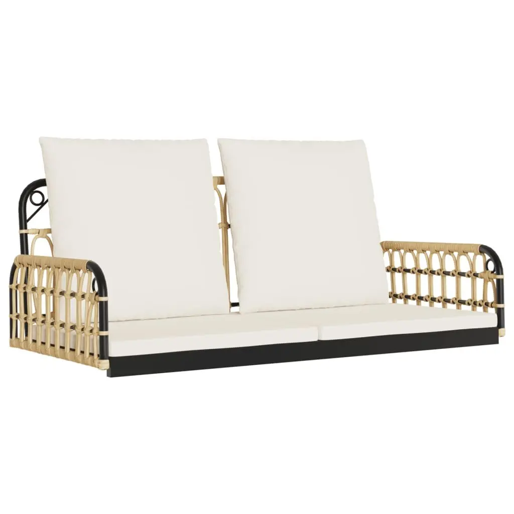 Swing Bench with Cushions for Outdoor Spaces