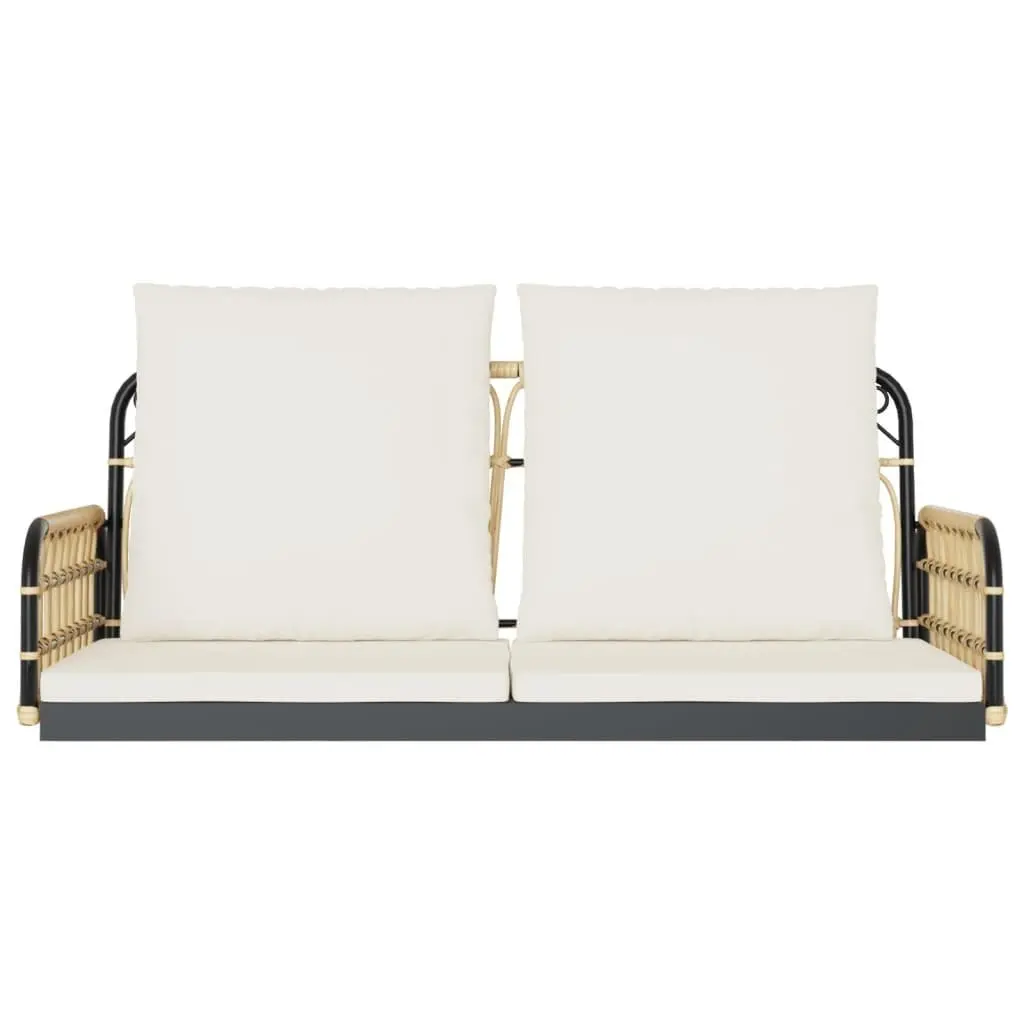 Swing Bench with Cushions for Outdoor Spaces