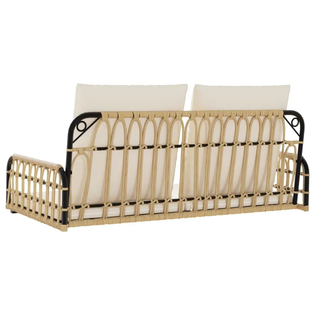 Swing Bench with Cushions for Outdoor Spaces