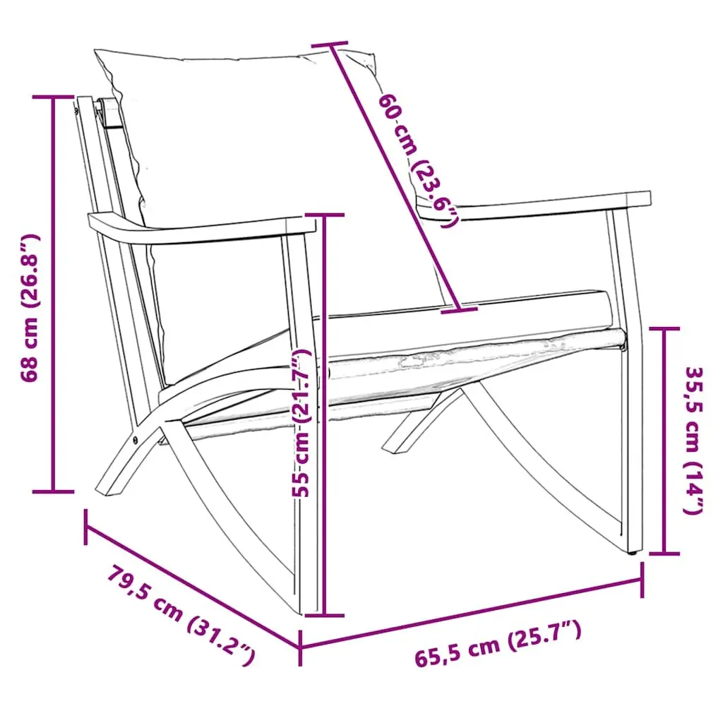 Garden Chairs Textilene Fabric Steel Frame 2 pcs Black Outdoor Seating Set
