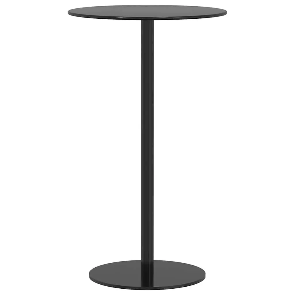 Round Black Garden Table Ø60cm for Outdoor Dining