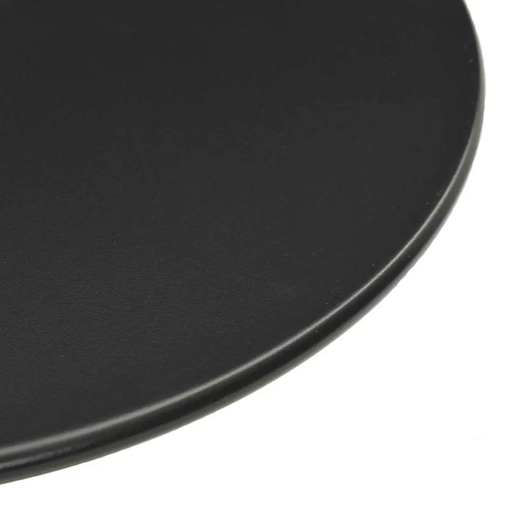 Round Black Garden Table Ø60cm for Outdoor Dining